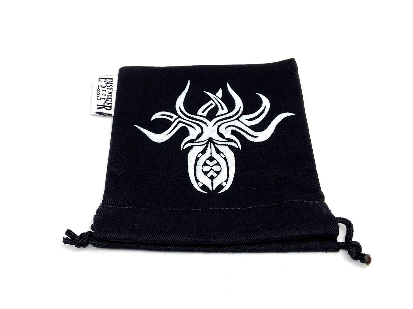 Small Cotton Twill Dice Bag - Cthulhu Design Easy Roller Dice Company