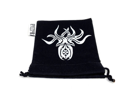 Small Cotton Twill Dice Bag - Cthulhu Design Easy Roller Dice Company