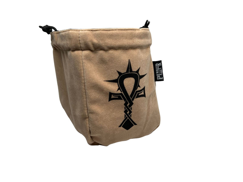 LIMITED EDITION: Black & Tan Cleric Reversible Microfiber Self-Standing Large Dice Bag - Out of Play