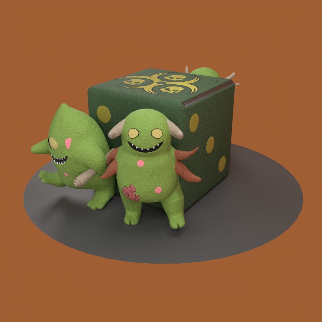 Diseased Plushie Dice Bag - Out of Play