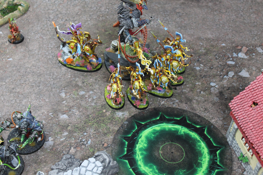 Double Sided Neoprene 7.57" Objective Markers - Green and Flaming Portal