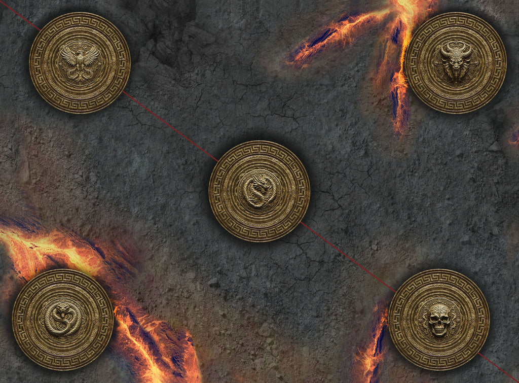 Spearhead Season 1 - Infernal Steppes & Traveler's Road - Neoprene Battle Mat with Bag