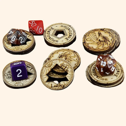 Inspiration Tokens Laser Cut Wood (Set of 9) - Out of Play