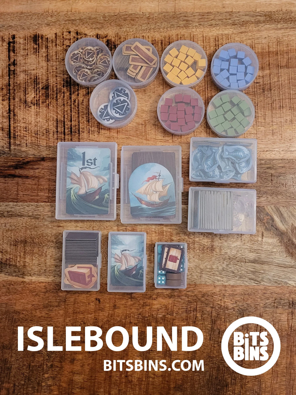 Bitsbins Islebound - 7 Pods, 1 Mini, 2 Originals, 2 XLs, 2 Card Boxes - Out of Play