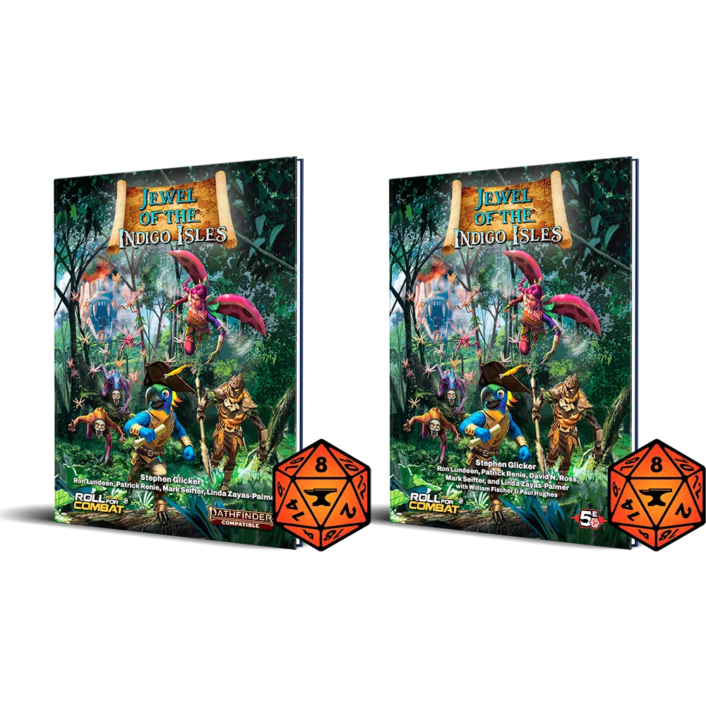 Jewel of the Indigo Isles Hardcover & PDF Roll For Combat