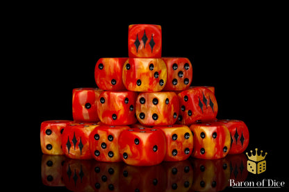Kings of War: Salamanders - Official Dice Set - Out of Play