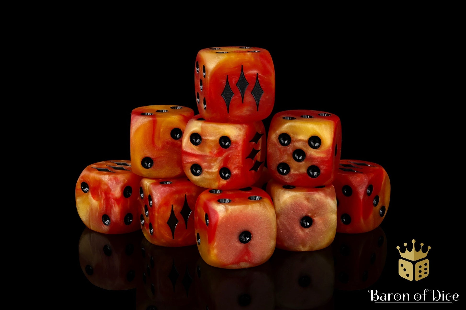 Kings of War: Salamanders - Official Dice Set - Out of Play