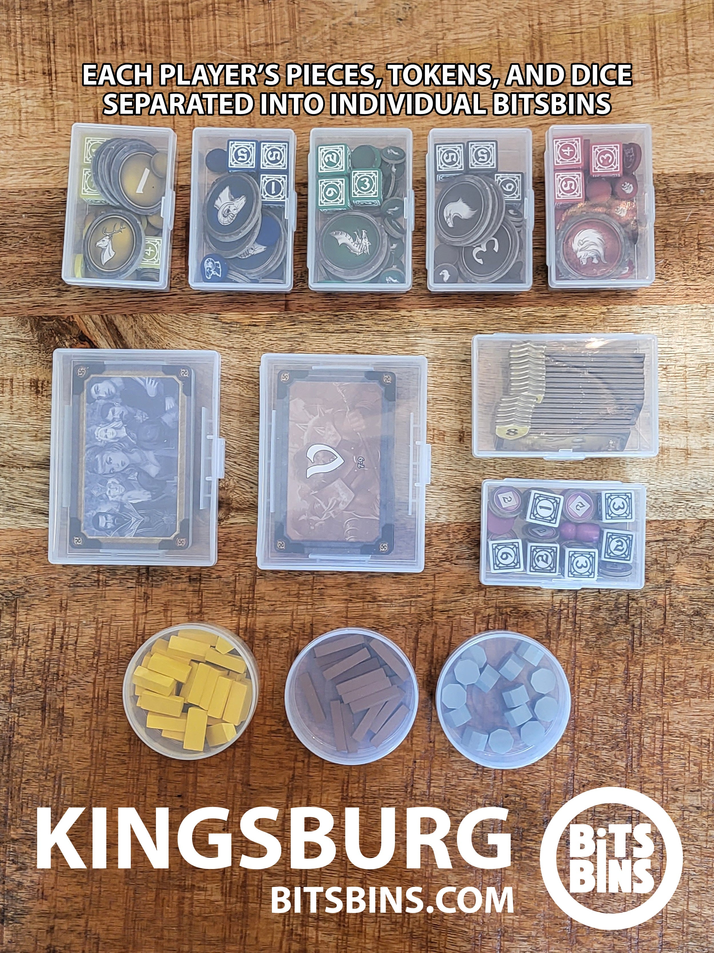 Bitsbins Kingsburg - 3 Pods, 6 Originals, 1 XL, 2 Card Boxes - Out of Play