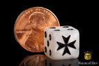 Knight Templar Dice - White - Out of Play