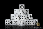 Knight Templar Dice - White - Out of Play