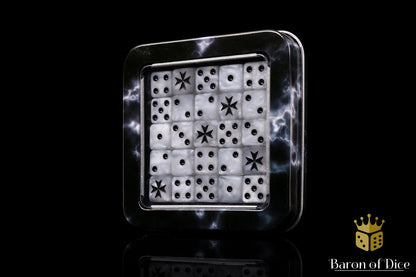 Knight Templar Dice - White
