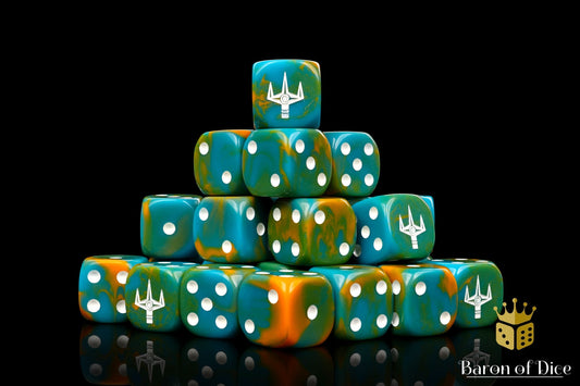 Kings of War: Trident Realm - Official Dice Set - Out of Play