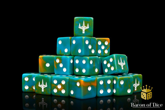 Kings of War: Trident Realm - Official Dice Set - Out of Play