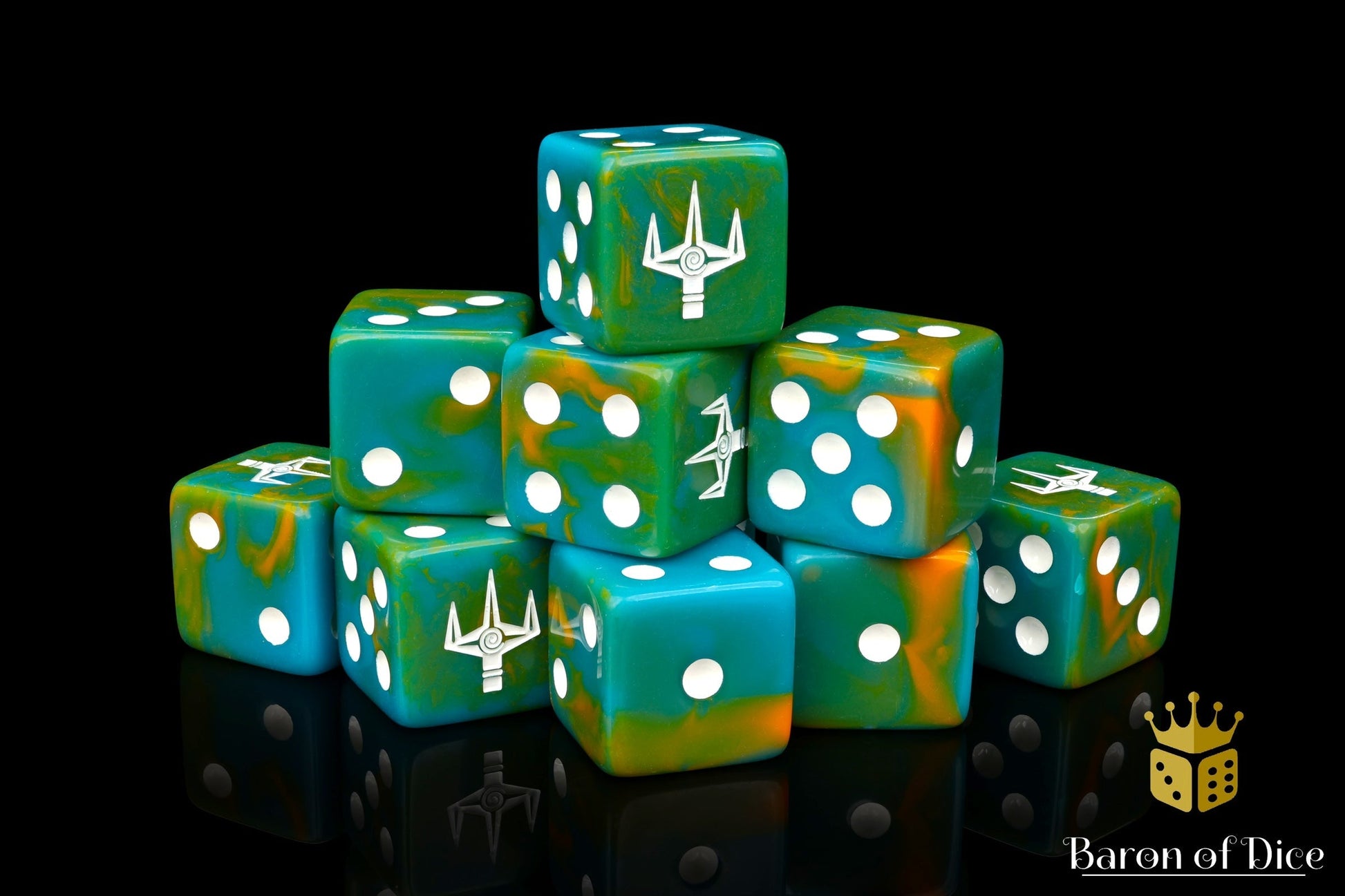 Kings of War: Trident Realm - Official Dice Set - Out of Play