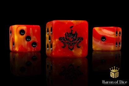 Fire Demon Dice - Out of Play