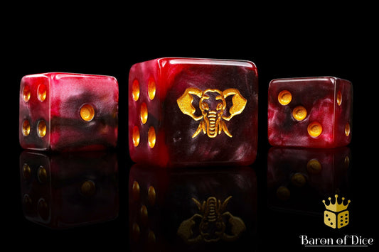 Four-Tusked Elephant Dice - Out of Play