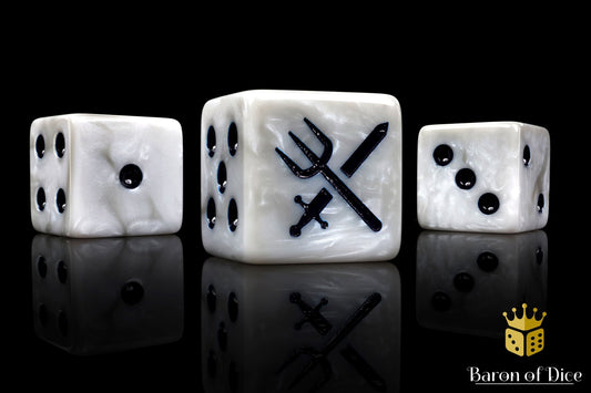 Lake Militia Dice - Crossed Weapons - Out of Play
