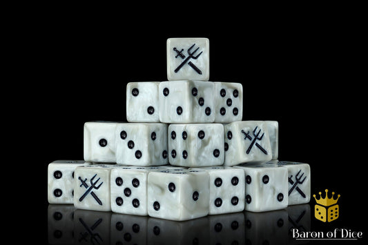 Lake Militia Dice - Crossed Weapons - Out of Play
