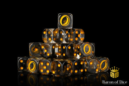 Translucent Gold Ring Dice - Out of Play