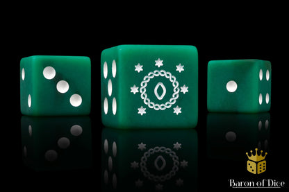 Green Kingdom, Square 16mm Dice - Out of Play