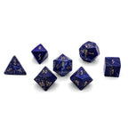Lapis Lazuli - 7 Piece RPG Set Gemstone Dice - Out of Play