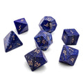 Lapis Lazuli - 7 Piece RPG Set Gemstone Dice - Out of Play
