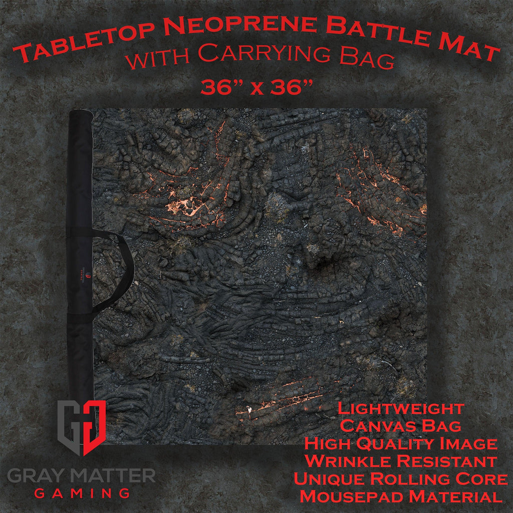 Lava Flows - Neoprene Battle Mat with Bag - Out of Play