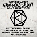 Dragonguard Hollow Metal Dice Set - Cobalt and Bronze
