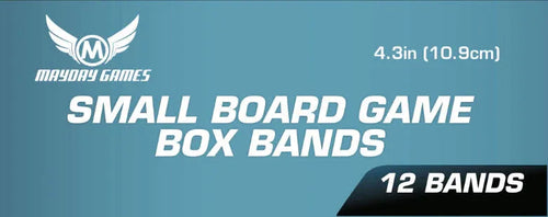 12 Pack of Small Board Game Box Bands (4.3 inches) - Out of Play