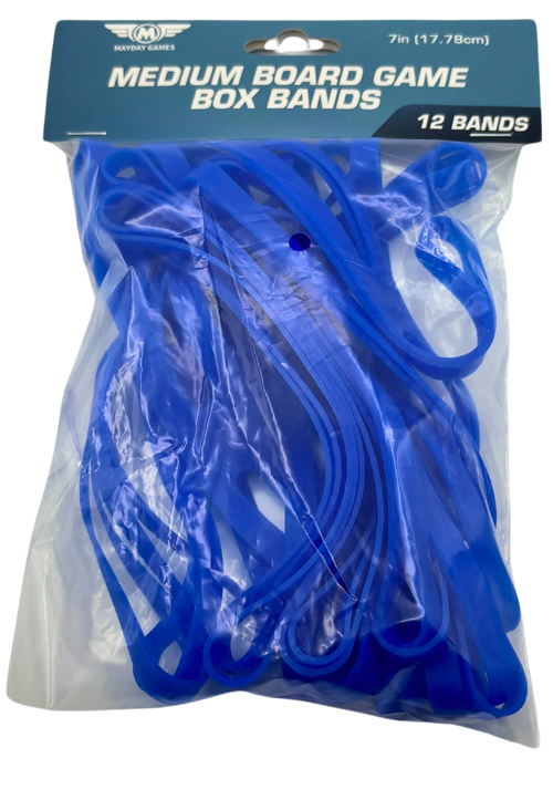 12 Pack of Medium Board Game Box Bands (7 inches) - Out of Play