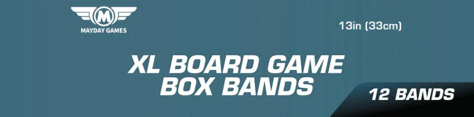 12 Pack of XL Board Game Box Bands (13 inches) - Out of Play