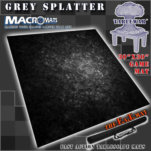 30x30" 'Grey Splatter' MacroMat Photography Backdrop - Out of Play