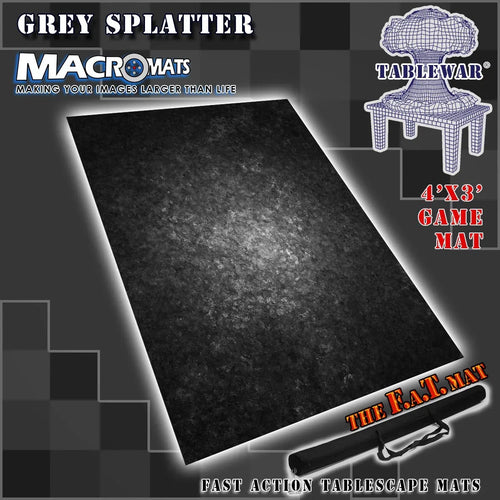 4x3' 'Grey Splatter' MacroMat Photography Backdrop - Out of Play