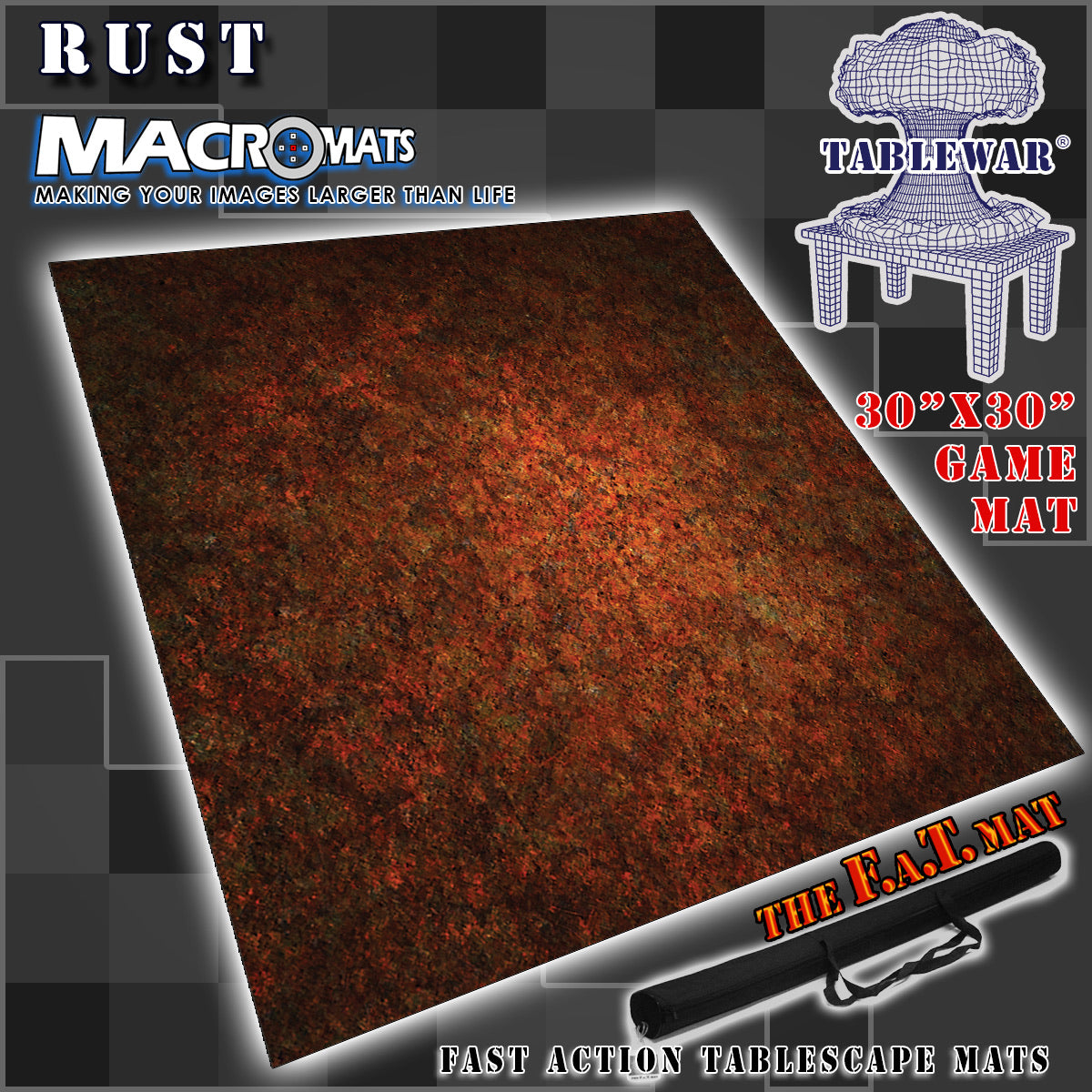 30x30" 'Rust' MacroMat Photography Backdrop