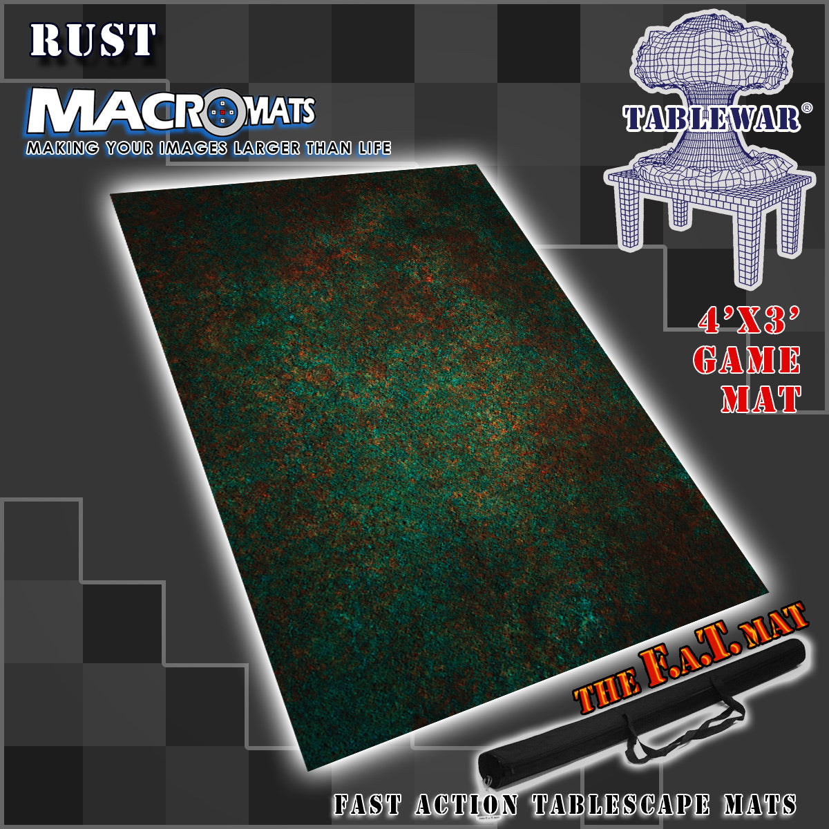 4x3' 'Rust' MacroMat Photography Backdrop