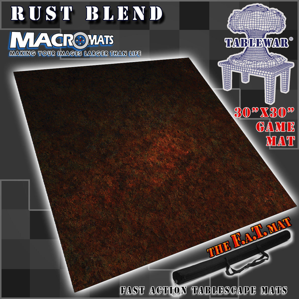 30x30" 'RustBlend' MacroMat Photography Backdrop