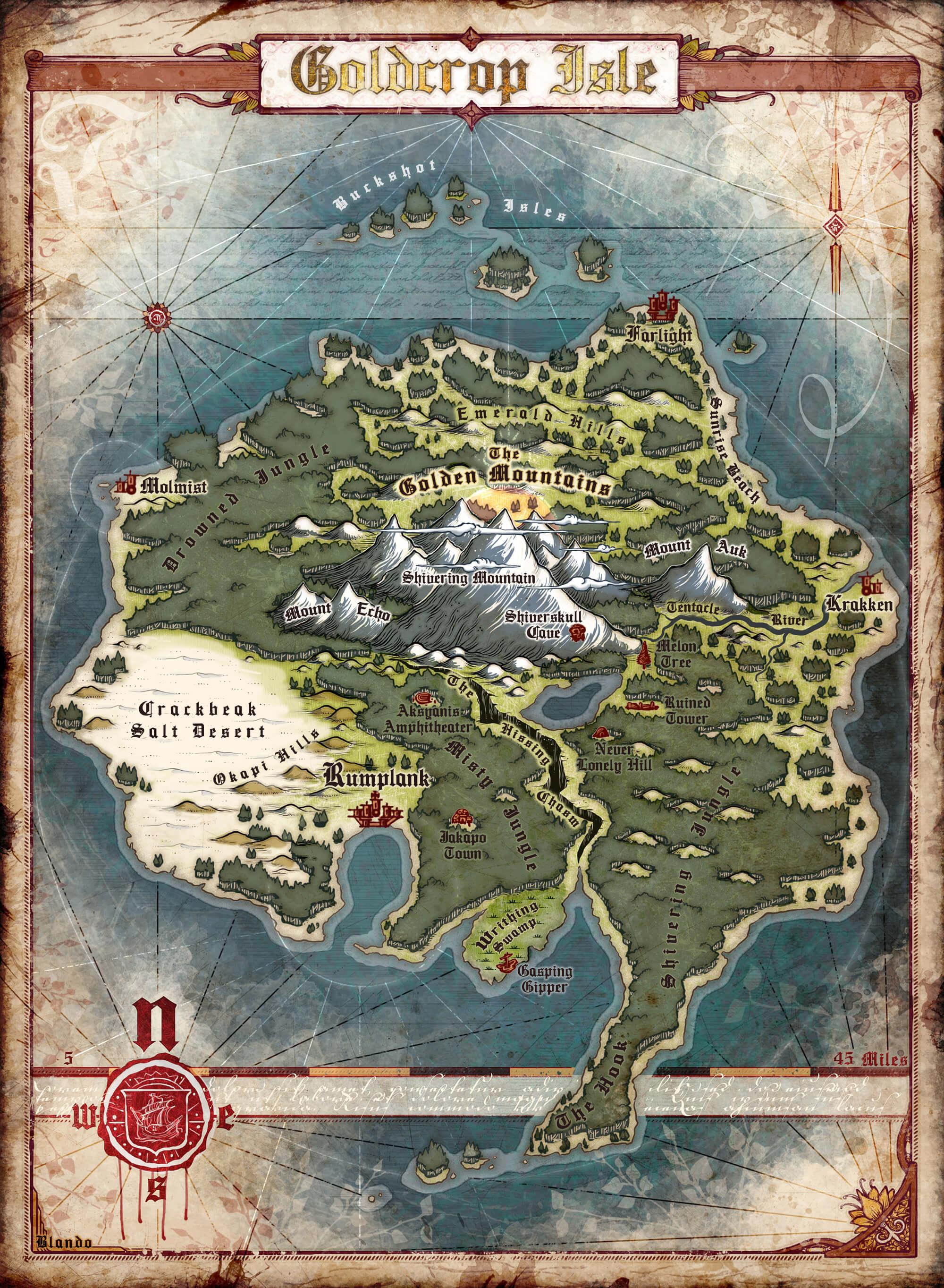 Jewel of the Indigo Isles Hardcover & PDF - Out of Play