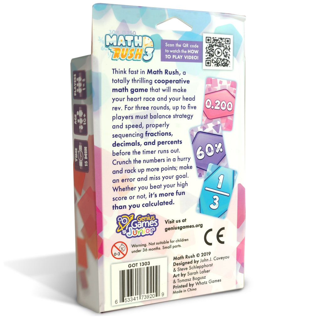 Math Rush 3: Fractions, Decimals & Percentages | A Cooperative Time-Based Educational Math Flash Card |STEM Game to Master Mental Math Skills