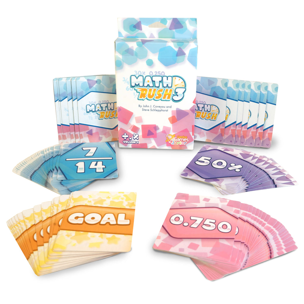 Math Rush 3: Fractions, Decimals & Percentages | A Cooperative Time-Based Educational Math Flash Card |STEM Game to Master Mental Math Skills