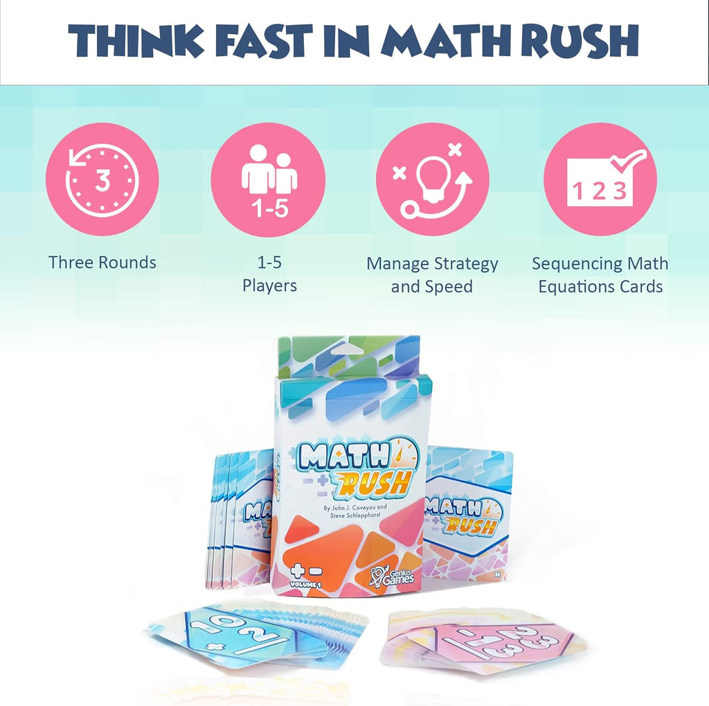 Math Rush: Addition and Subtraction | A Cooperative Time-Based Educational Math Flash Card |STEM Game to Master Mental Math Skills