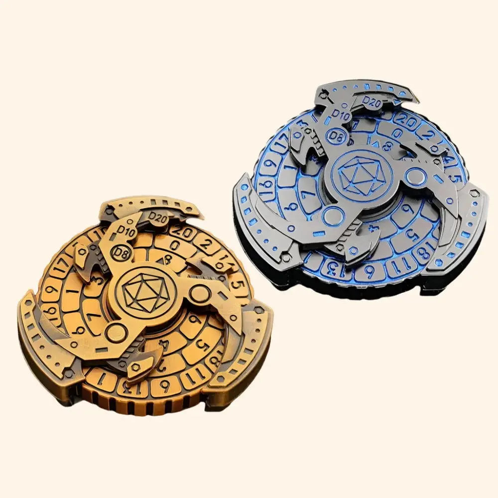 Metal 7-in-1 Spinner Die - Out of Play Board Game Accessories