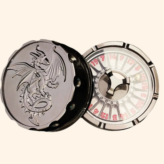 Metal D20 Small Flying Dragon Roulette Wheel - Out of Play Board Game Accessories