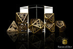 Christmas Metal RPG Dice Set - 7 Pieces - Out of Play