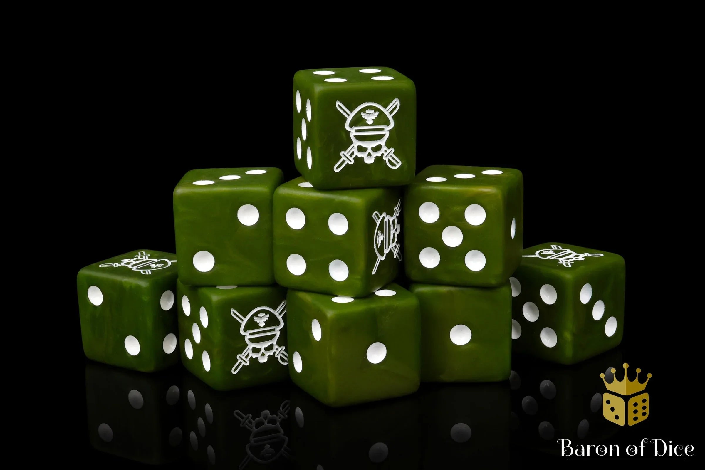 Military Sergeant Dice - Camoflauge - Out of Play