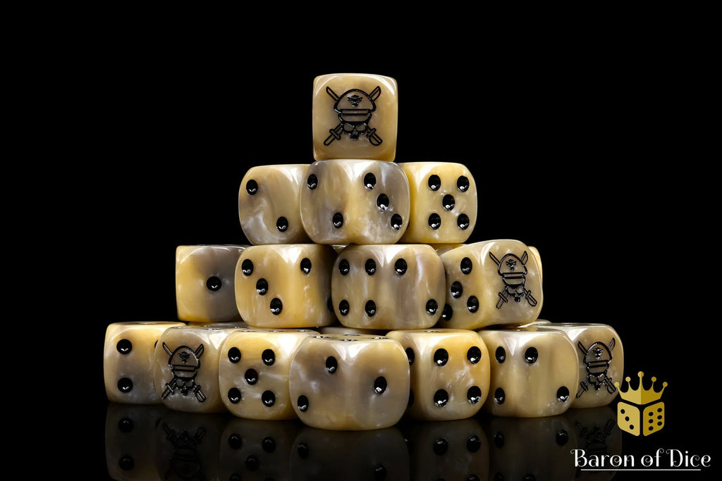 Military Sergeant Dice - Desert - Out of Play