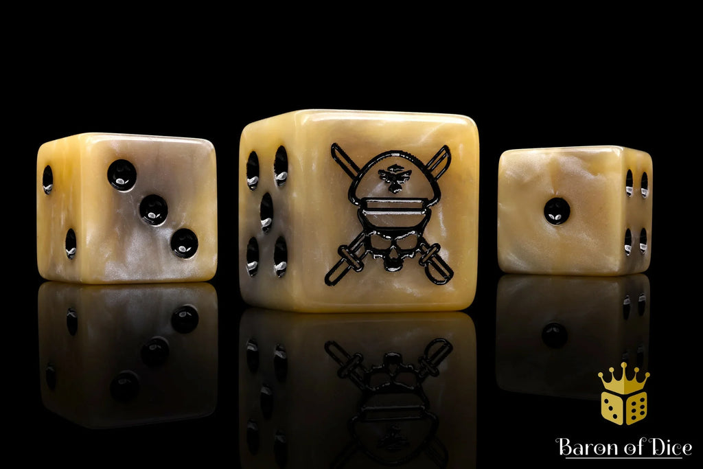 Military Sergeant Dice - Desert - Out of Play