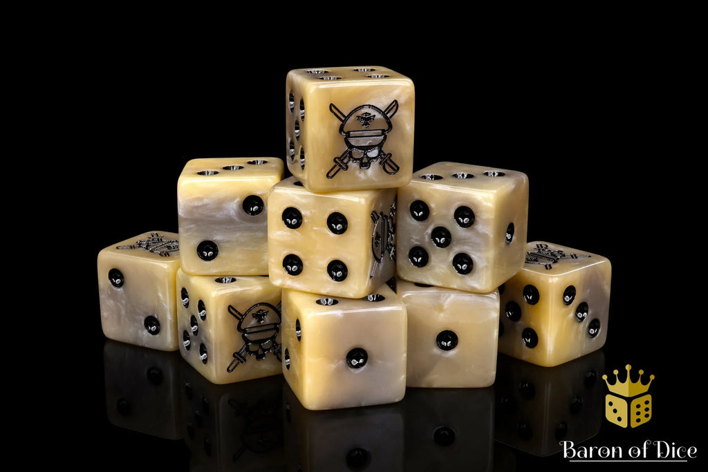 Military Sergeant Dice - Desert - Out of Play