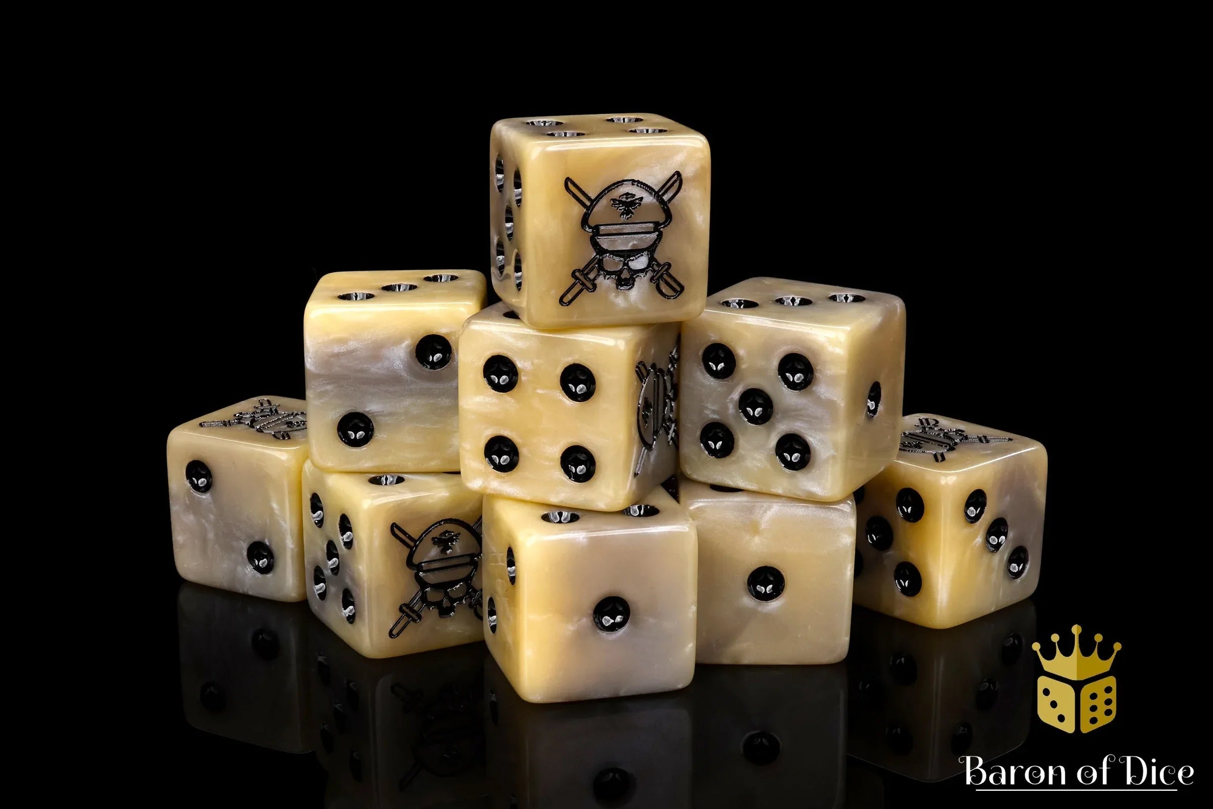 Military Sergeant Dice - Desert - Out of Play