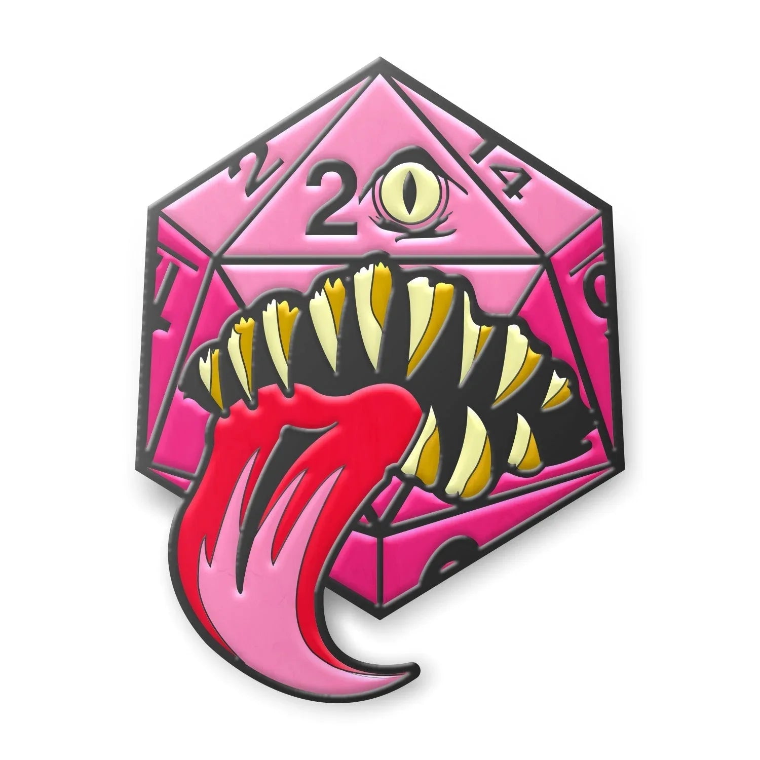 Mimic Die - Hard Enamel Adventure Dice Pin Metal by Norse Foundry - Out of Play