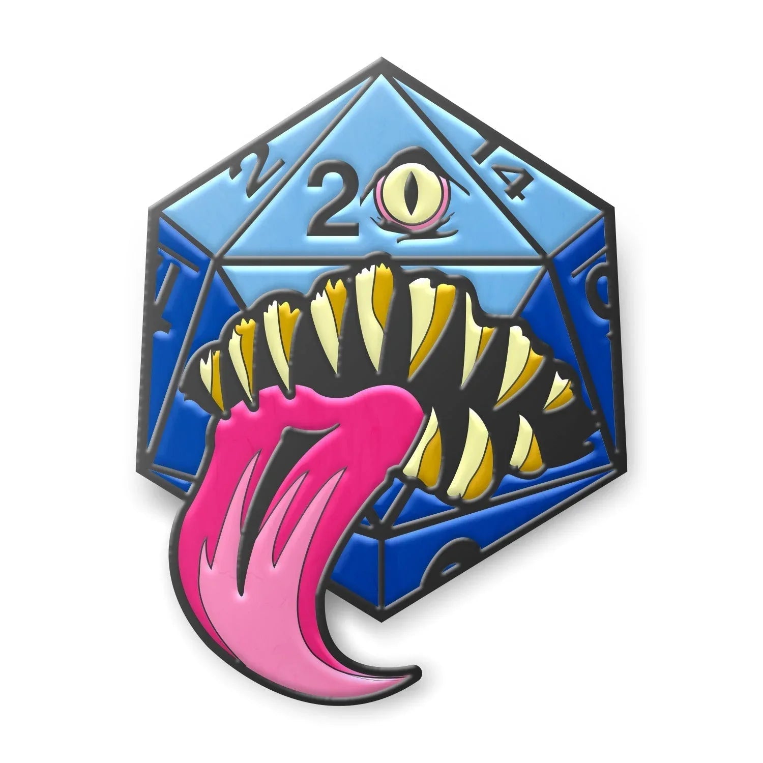 Mimic Die - Hard Enamel Adventure Dice Pin Metal by Norse Foundry - Out of Play
